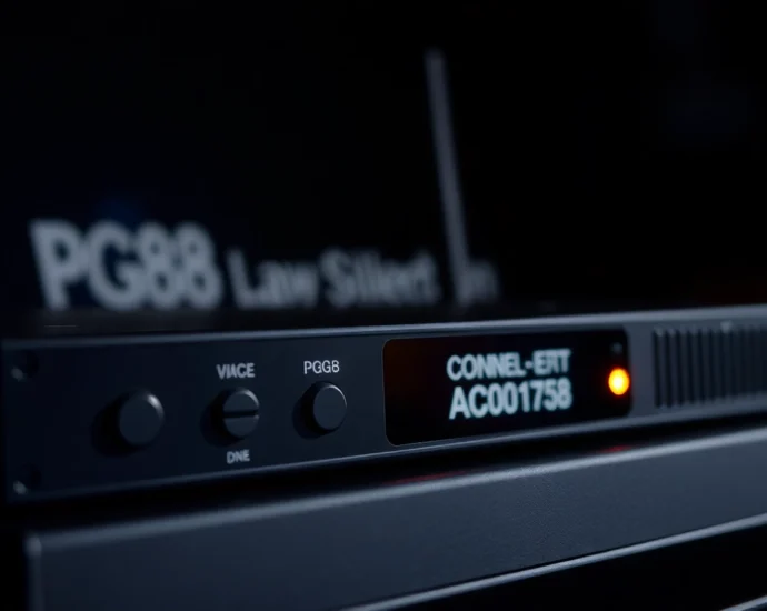 PG88 wireless microphone receiver with LED signals, professional audio equipment for live performances.