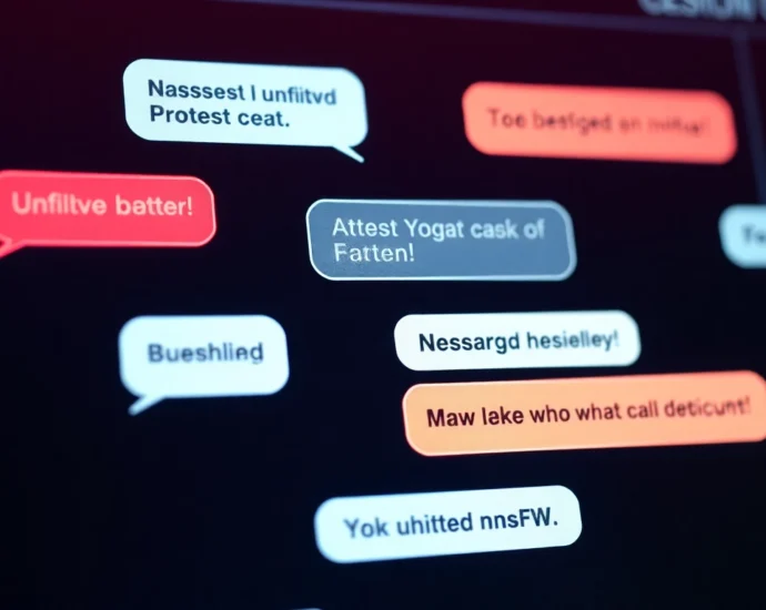 Engaging scene of a user interacting with an unfiltered nsfw ai chat interface, highlighting raw, real-time NSFW conversations with AI in a sleek digital environment.