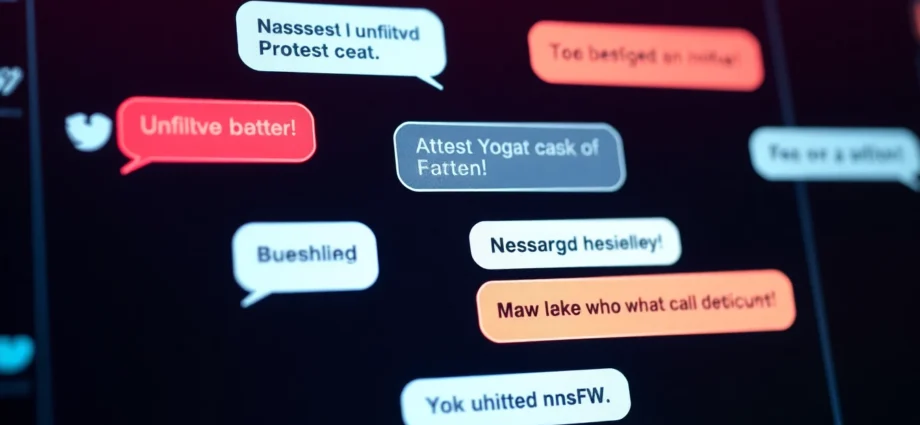 Engaging scene of a user interacting with an unfiltered nsfw ai chat interface, highlighting raw, real-time NSFW conversations with AI in a sleek digital environment.