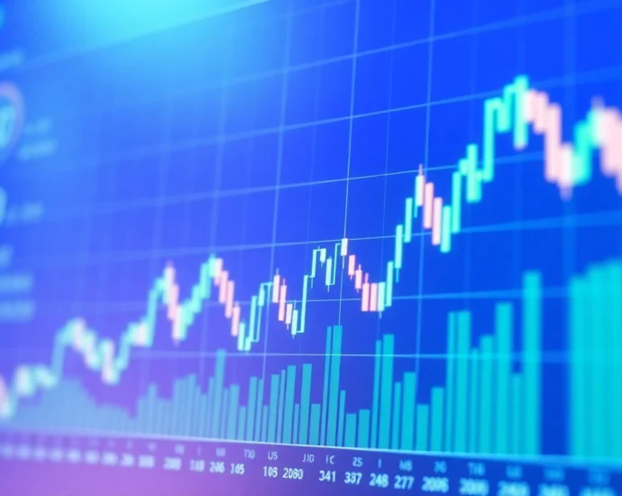 Stocks and Shares News update showing fluctuating charts and financial indicators for investors