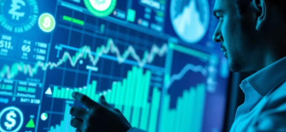 Comprehensive Cryptocurrency Investment Guide with digital currency symbols and financial data