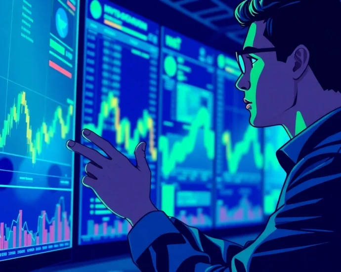 Detailed cryptocurrency investment guide showcasing digital charts and analysis tools for investors